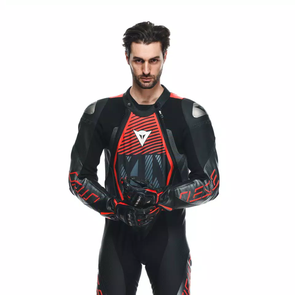 AUDAX D-ZIP - MEN'S 1-PIECE MOTORCYCLE PERFORATED LEATHER SUIT
