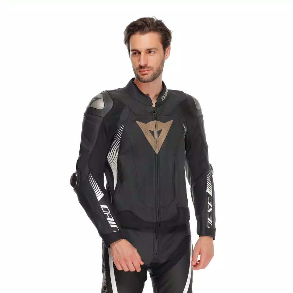 SUPER SPEED 4 - MEN'S MOTORCYCLE PERFORATED LEATHER JACKET