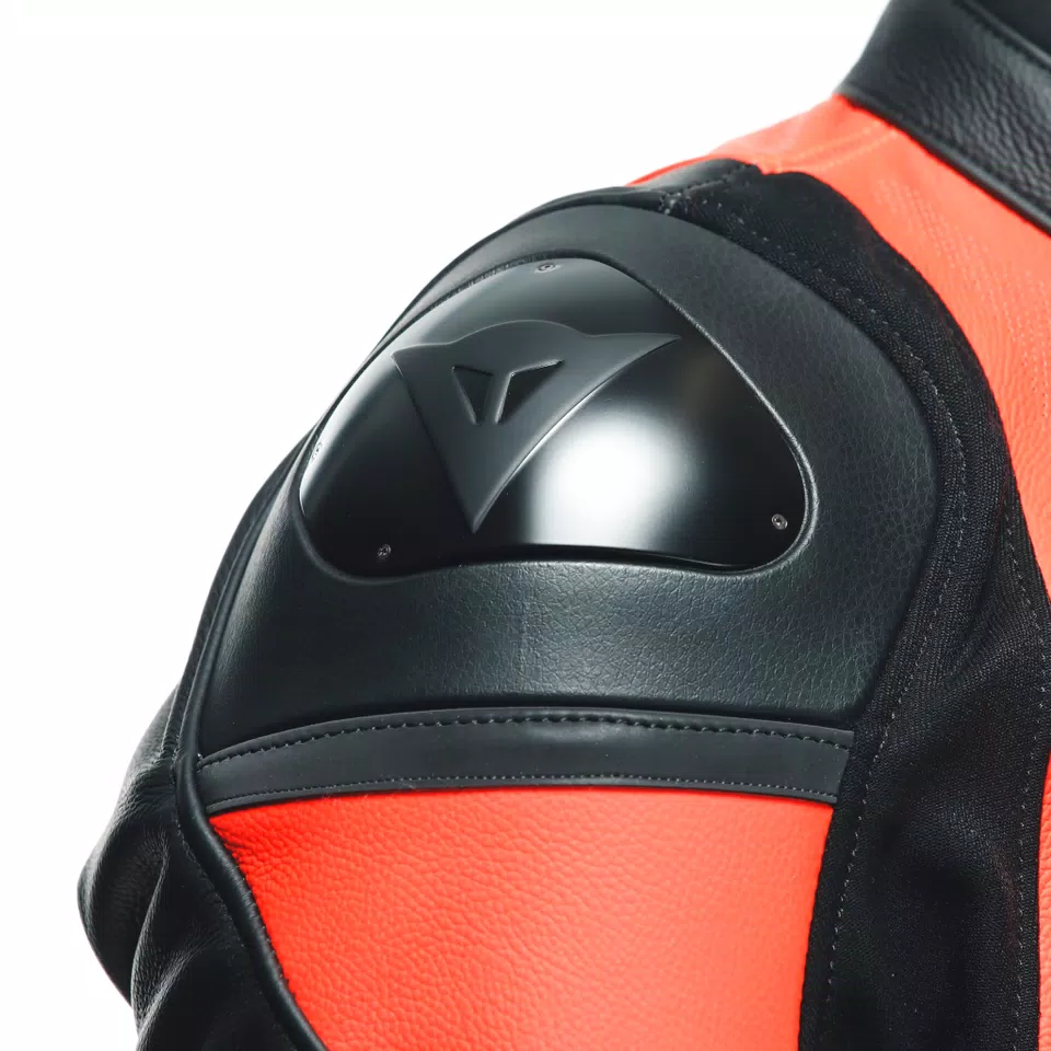 RACING 4 - MEN'S MOTORCYCLE PERFORATED LEATHER JACKET