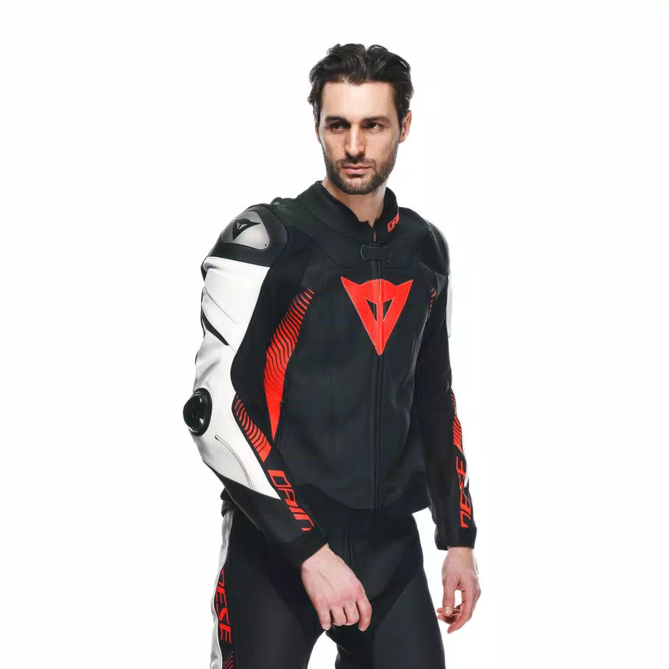 SUPER SPEED 4 - MEN'S MOTORCYCLE PERFORATED LEATHER JACKET