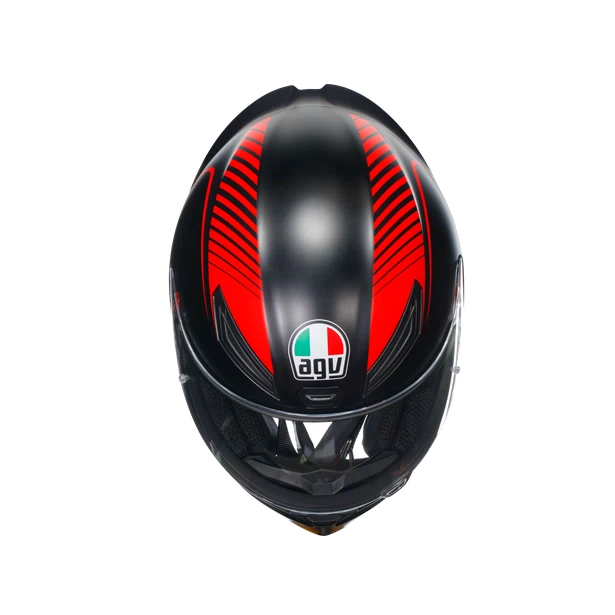 K1 S DOT(E2206) - WARMUP MATT BLACK/RED