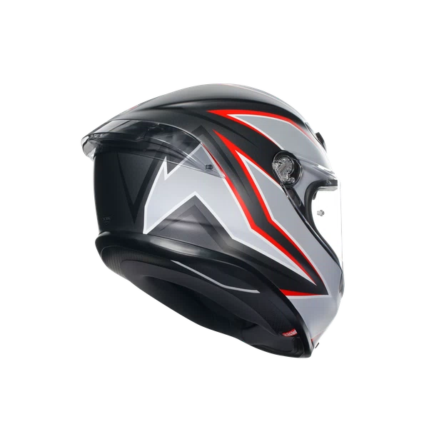 K6 S DOT(E2206) - FLASH MATT BLACK/GREY/RED