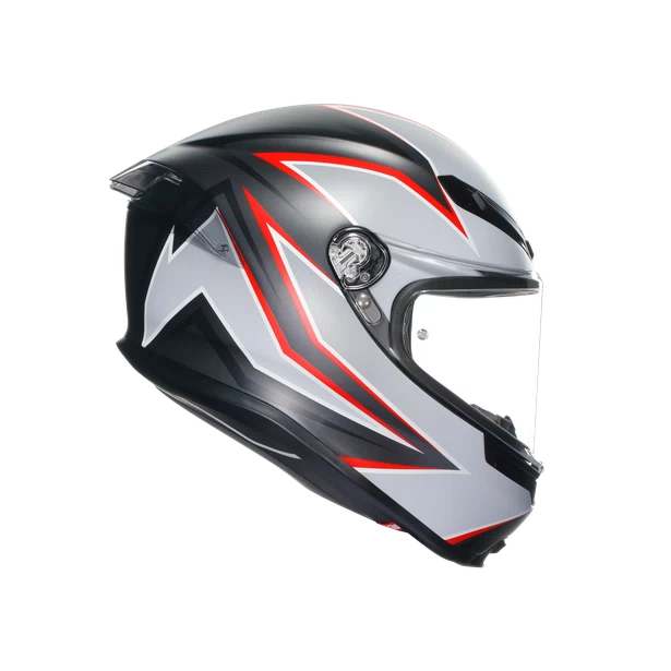 K6 S DOT(E2206) - FLASH MATT BLACK/GREY/RED