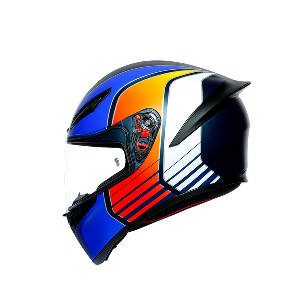 K1 MULTI ECE DOT - POWER MATT DARK BLUE/ORANGE/WHITE