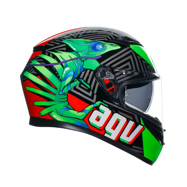 K3 DOT(E2206) - KAMALEON BLACK/RED/GREEN