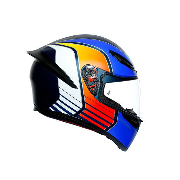 K1 MULTI ECE DOT - POWER MATT DARK BLUE/ORANGE/WHITE
