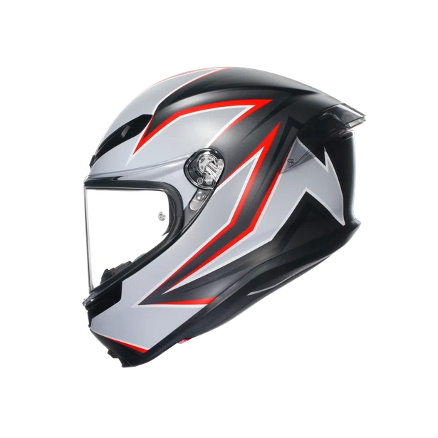 K6 S DOT(E2206) - FLASH MATT BLACK/GREY/RED