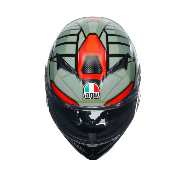 K3 DOT(E2206) - DECEPT MATT BLACK/GREEN/RED