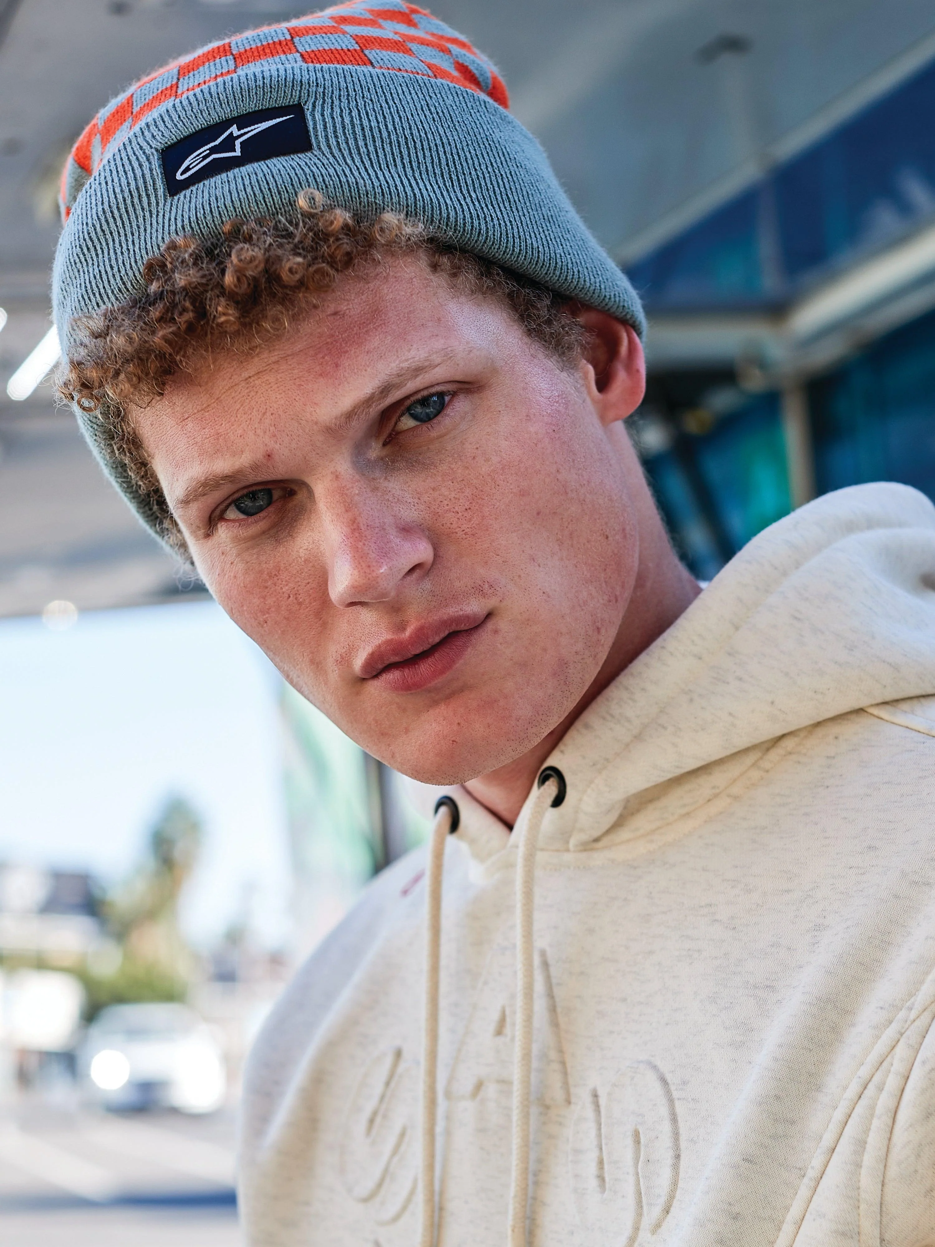 Checkered Cuff Beanie | Alpinestars