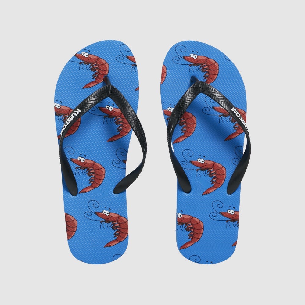 Kustom Mens Blend Base Shrimply The Best Thongs In Blue