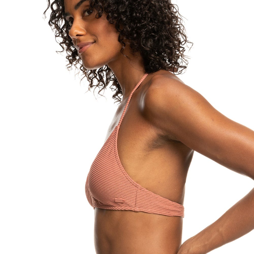Roxy Womens Coconut Crew Triangle Bikini Top In Coral
