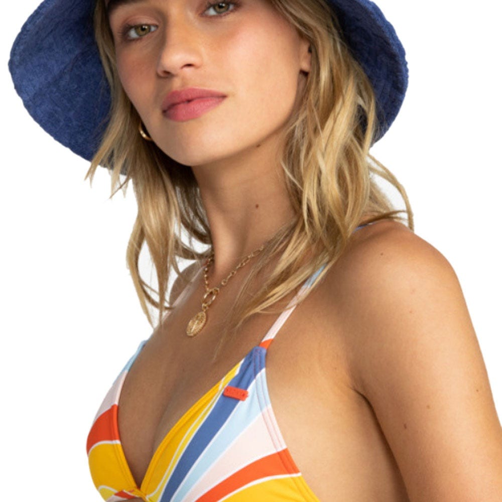 Roxy Womens Bliss Full Bucket Hat In Marlin