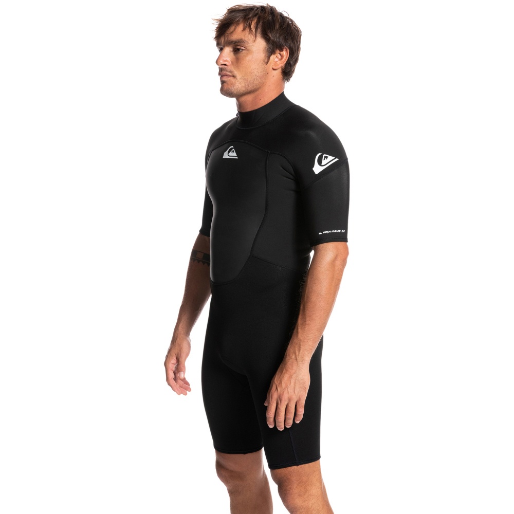 Quiksilver Mens 2/2mm Prologue Short Sleeve Back Zip Springsuit