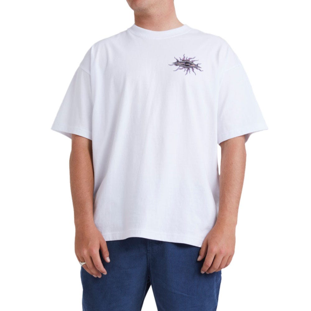 Billabong Mens Diamond Grit T-Shirt In White