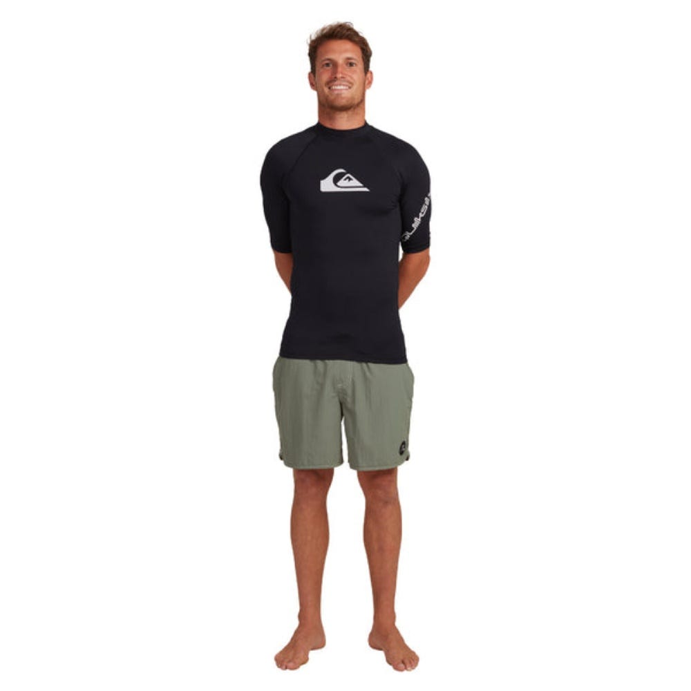 Quiksilver All Time Short Sleeve Upf 50 Rash Vest - Men