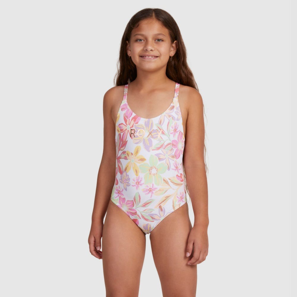 Roxy Girls 7-16 Tropical Time One-Piece Swimsuit