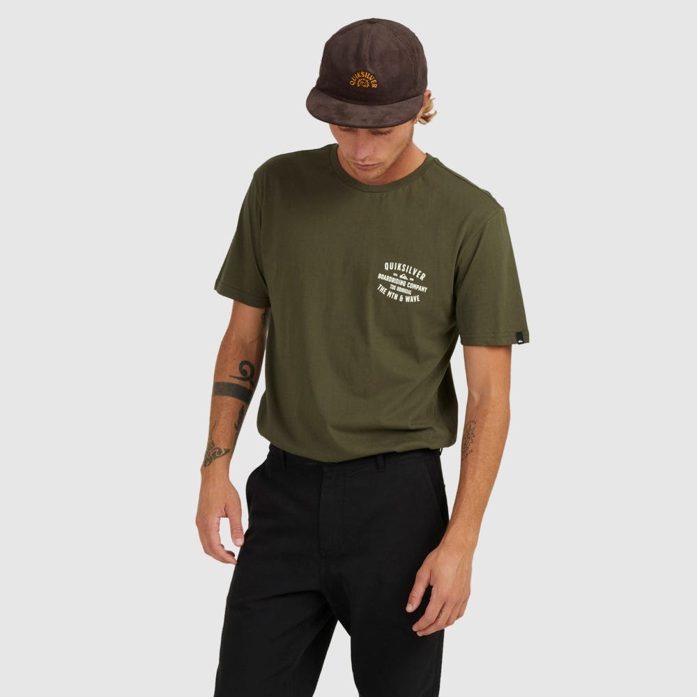 Quiksilver Quiksilver Surf Lockup T-Shirt In Grape Leaf