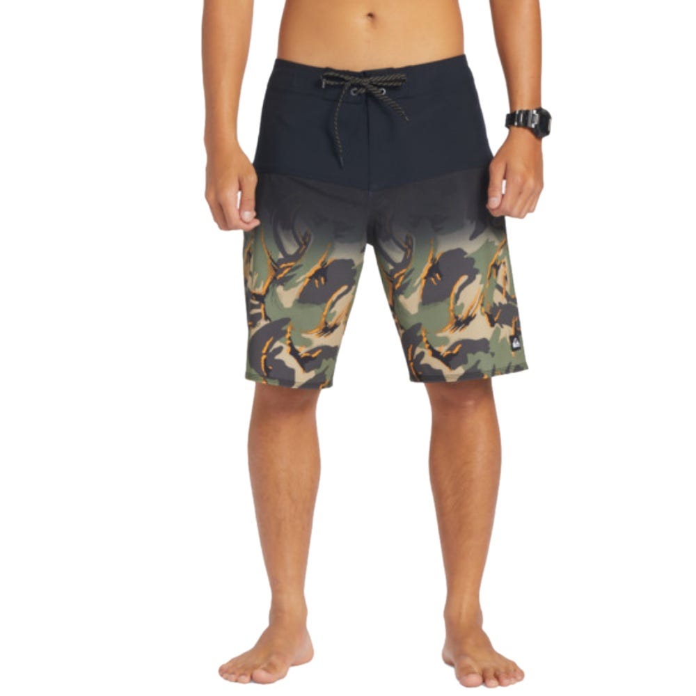 Quiksilver Mens Surfsilk Panel 20" Boardshorts In Black