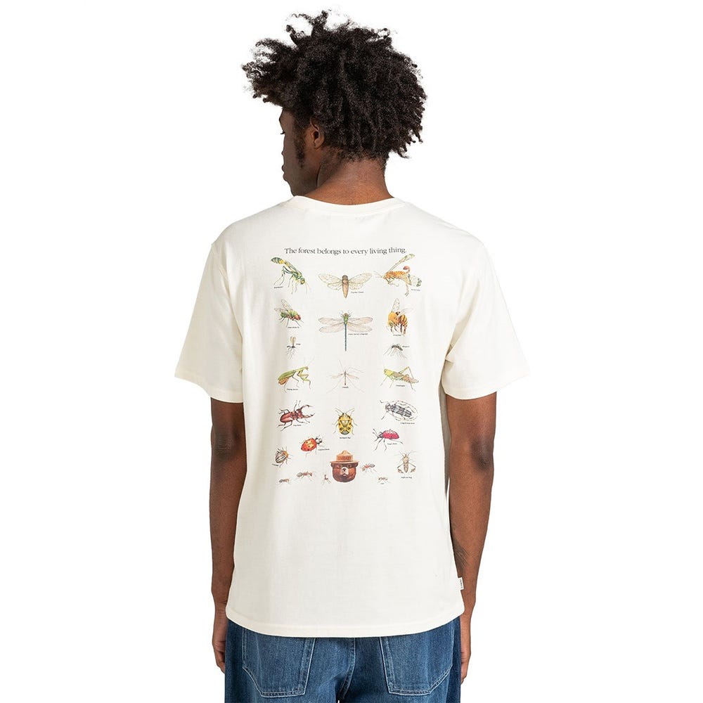 Element Mens S Sbxe Living Things T-Shirt In Egret