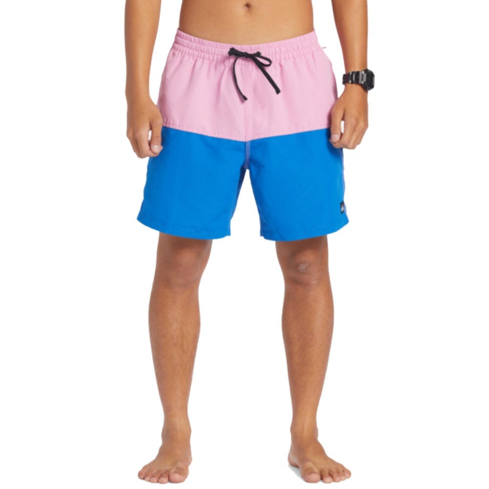 Quiksilver Mens Butt Logo 17" Volleys In Moonlite Mauve