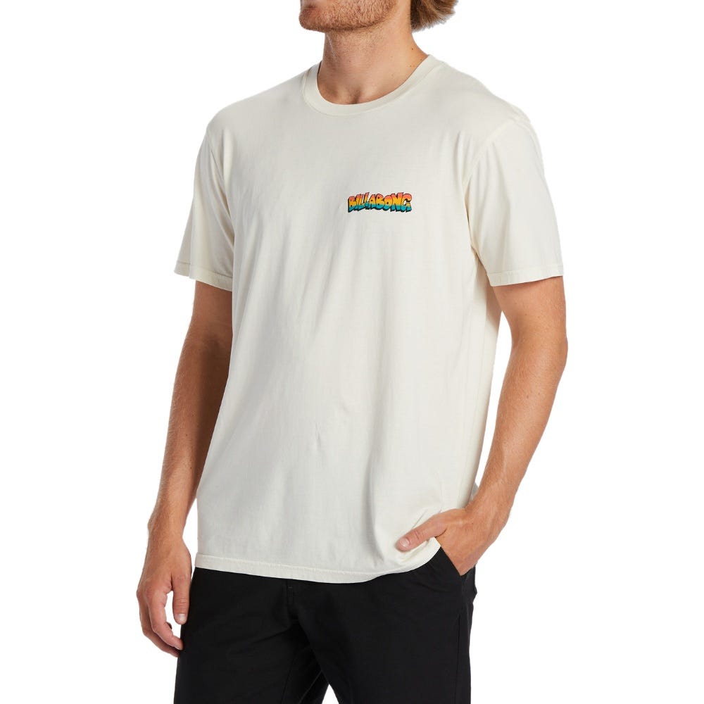 Billabong Mens Jay Bay T-Shirt In Off White