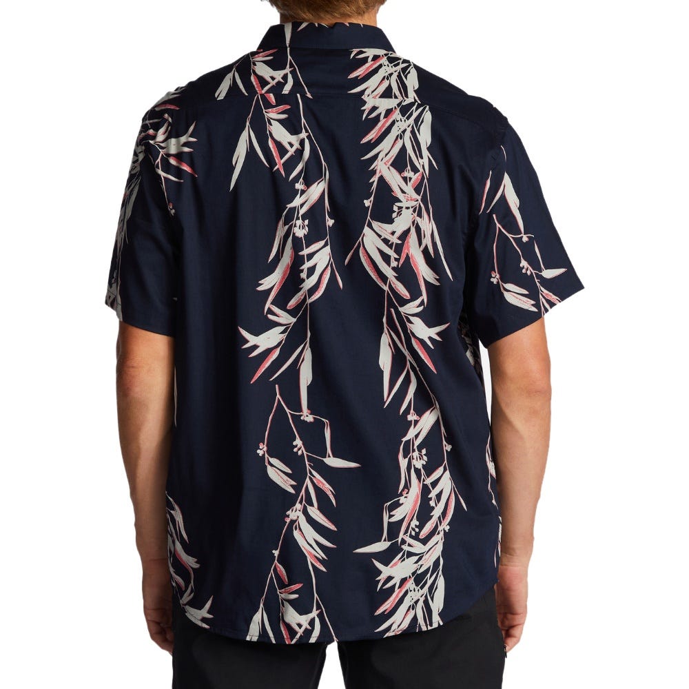 Billabong Mens Sundays Short Sleeve Shirt In Night