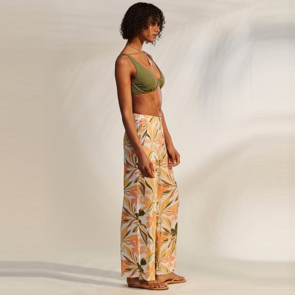 Roxy Womens Midnight Avenue Lightweight Pants Multicolor