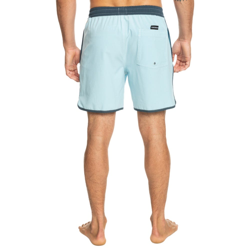 Quiksilver Mens Original Scallop 17" Volleys In Sky Blue