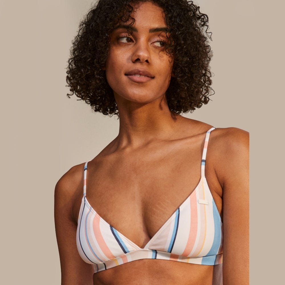 Roxy Womens Beach Classics Triangle Bikini Top