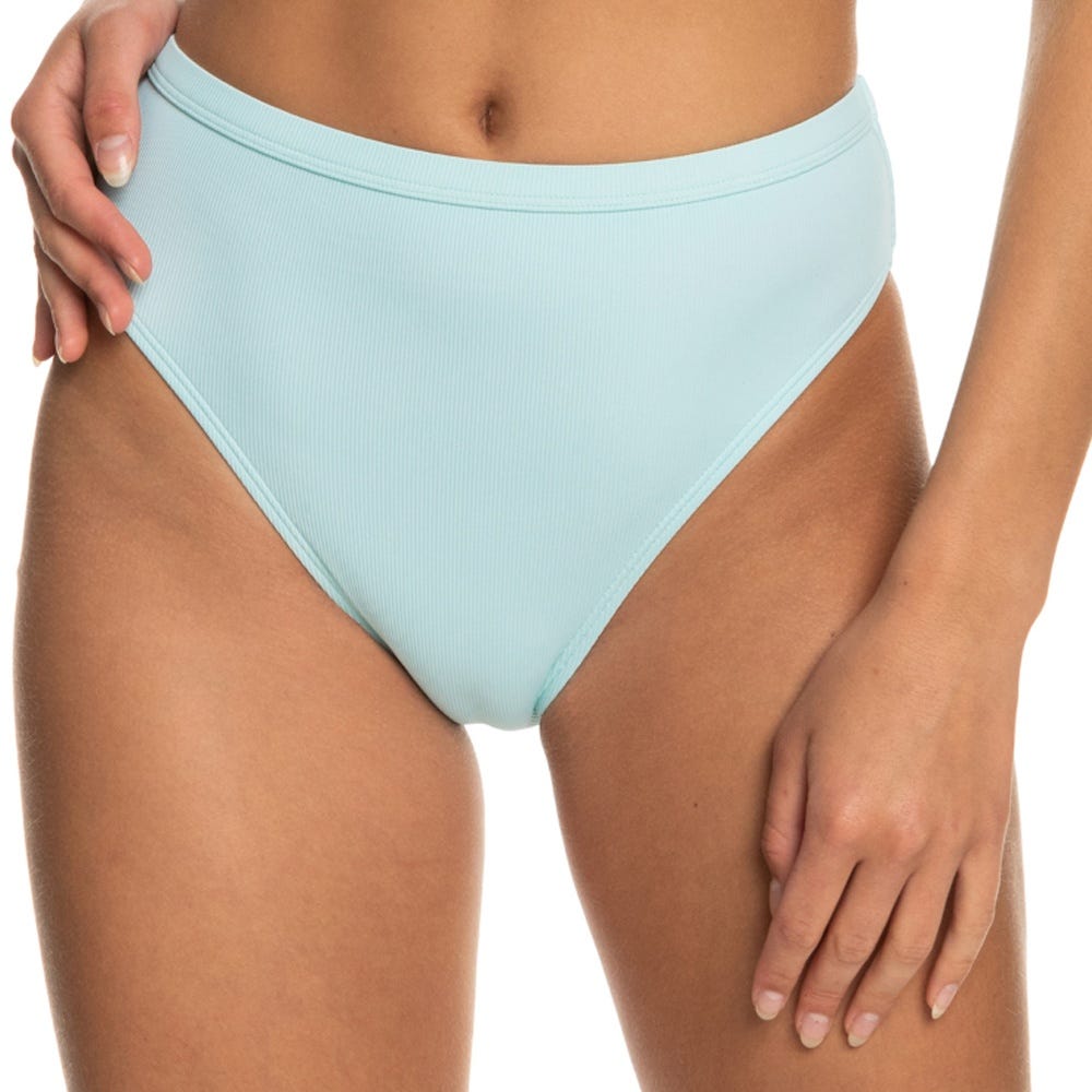 Roxy Womens Pro The Backside Moderate Bikini Bottoms In Blue