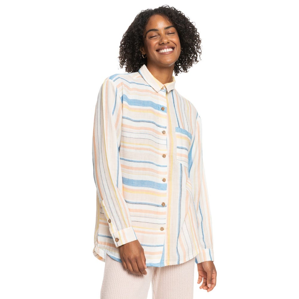 Roxy Womens Surf Odyssey Long Sleeve Shirt In Multi