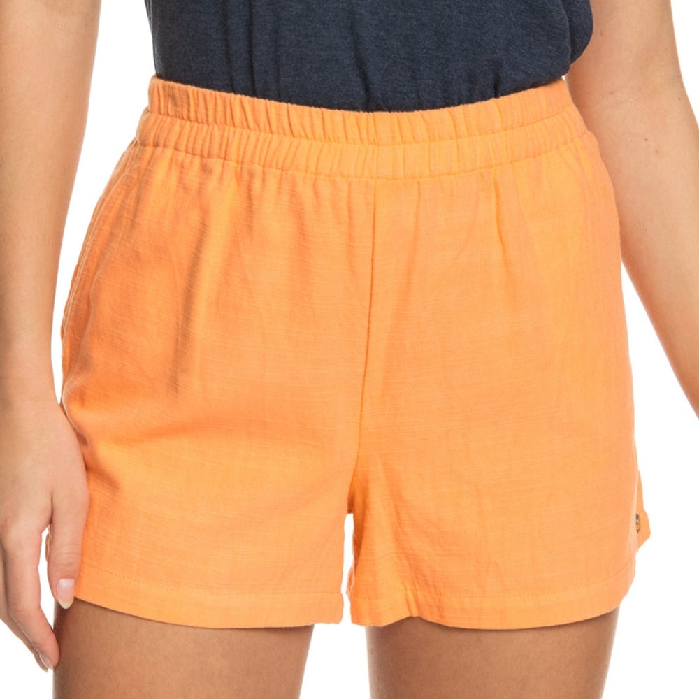 Roxy Womens Surfing Colors Beachy Shorts In Mock Orange