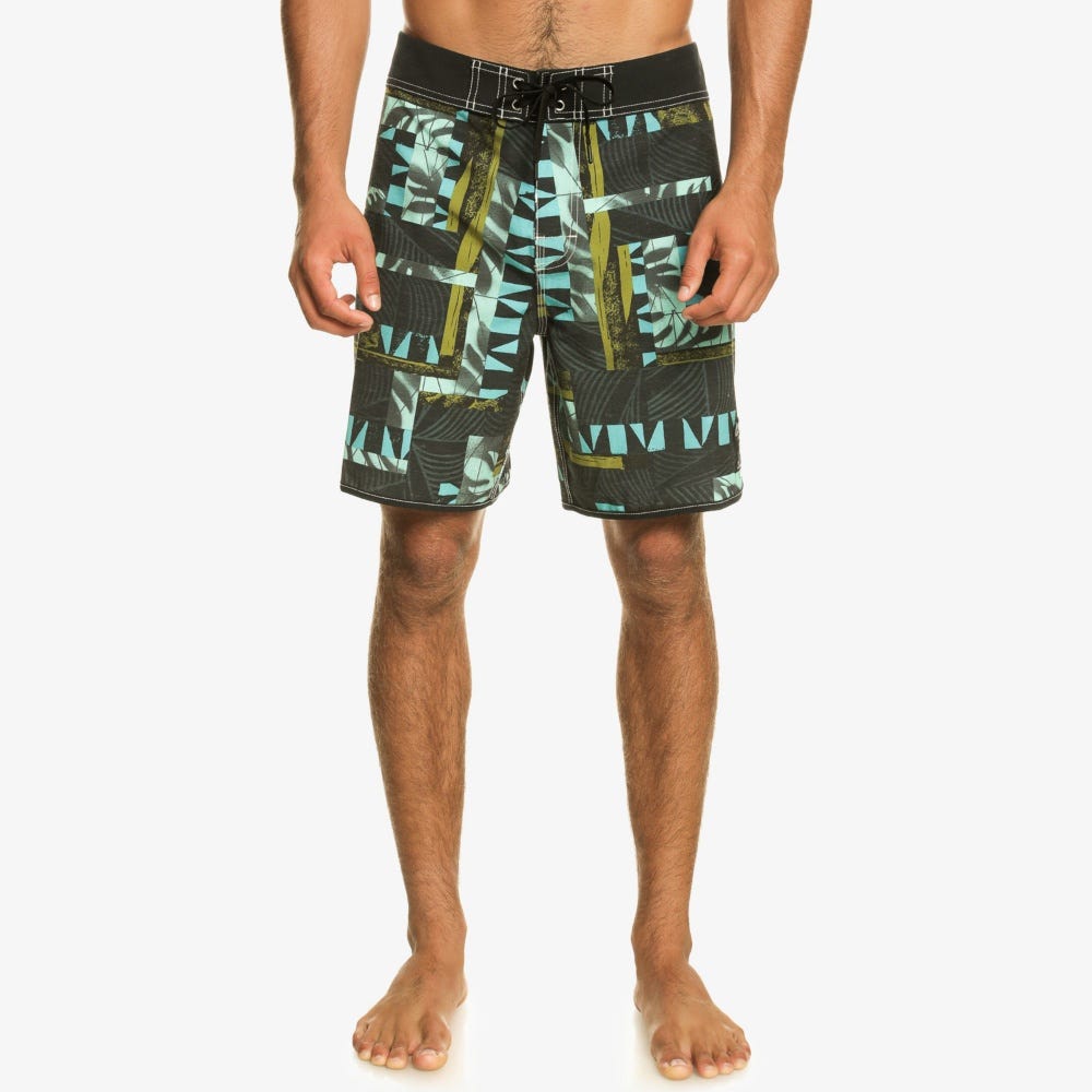 Quiksilver Mens Gregg Kaplan Blank Canvas Scallop 18" Boardshorts