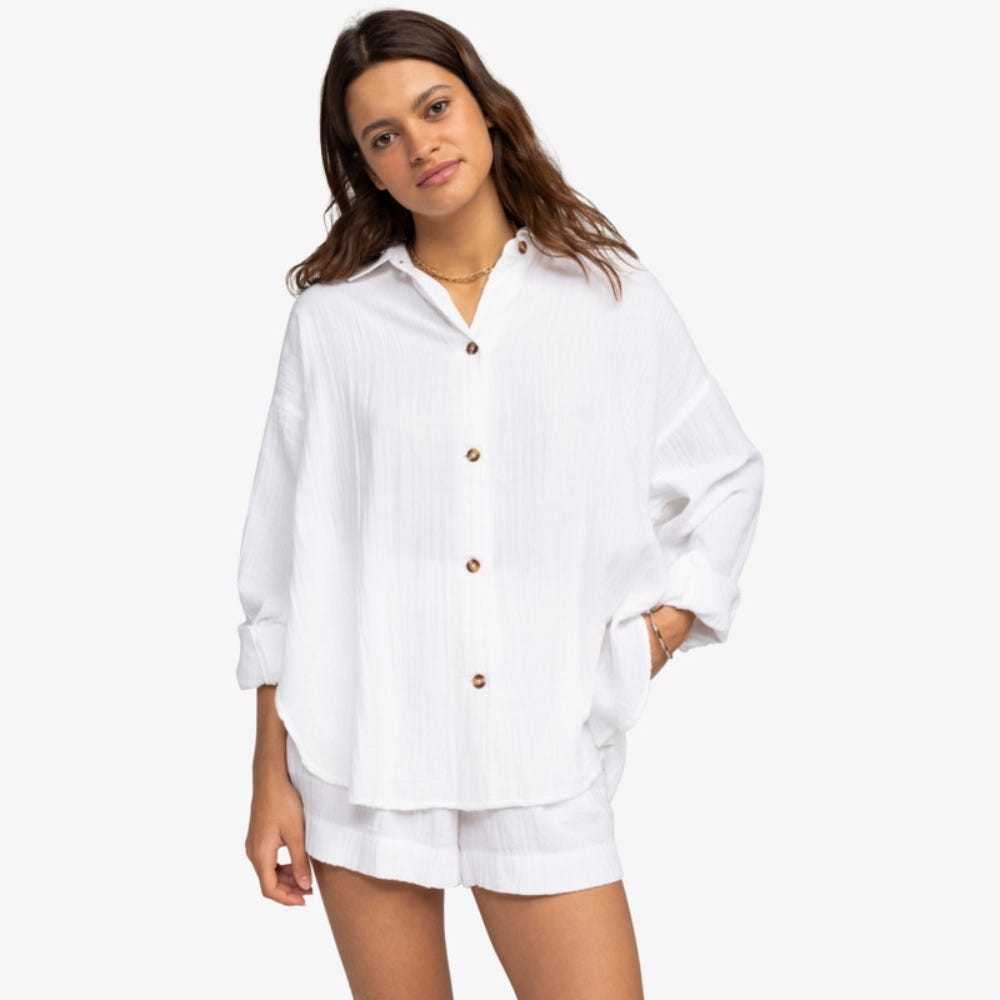Roxy Morning Time Long Sleeve Shirt - Women