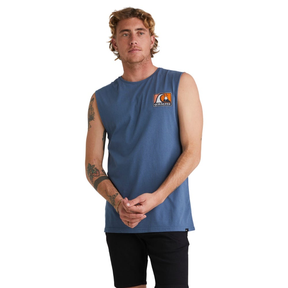 Quiksilver Mens Mellow Bubble Mod T-Shirt In Bering Sea