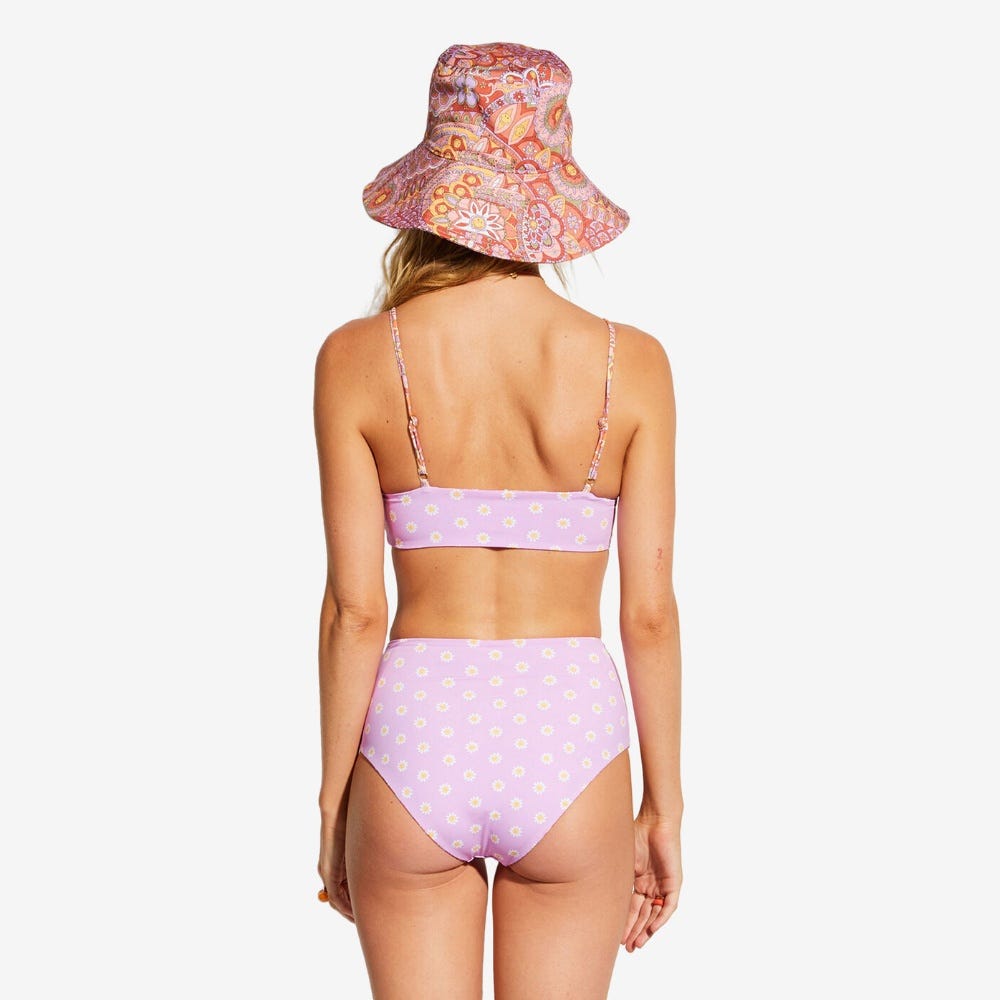 Billabong Womens Good Times Hi Retro Reversible High Leg Bikini Bottoms