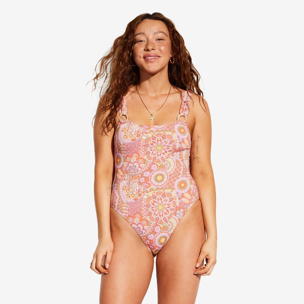 Billabong Womens Good Times One-Piece Swimsuit