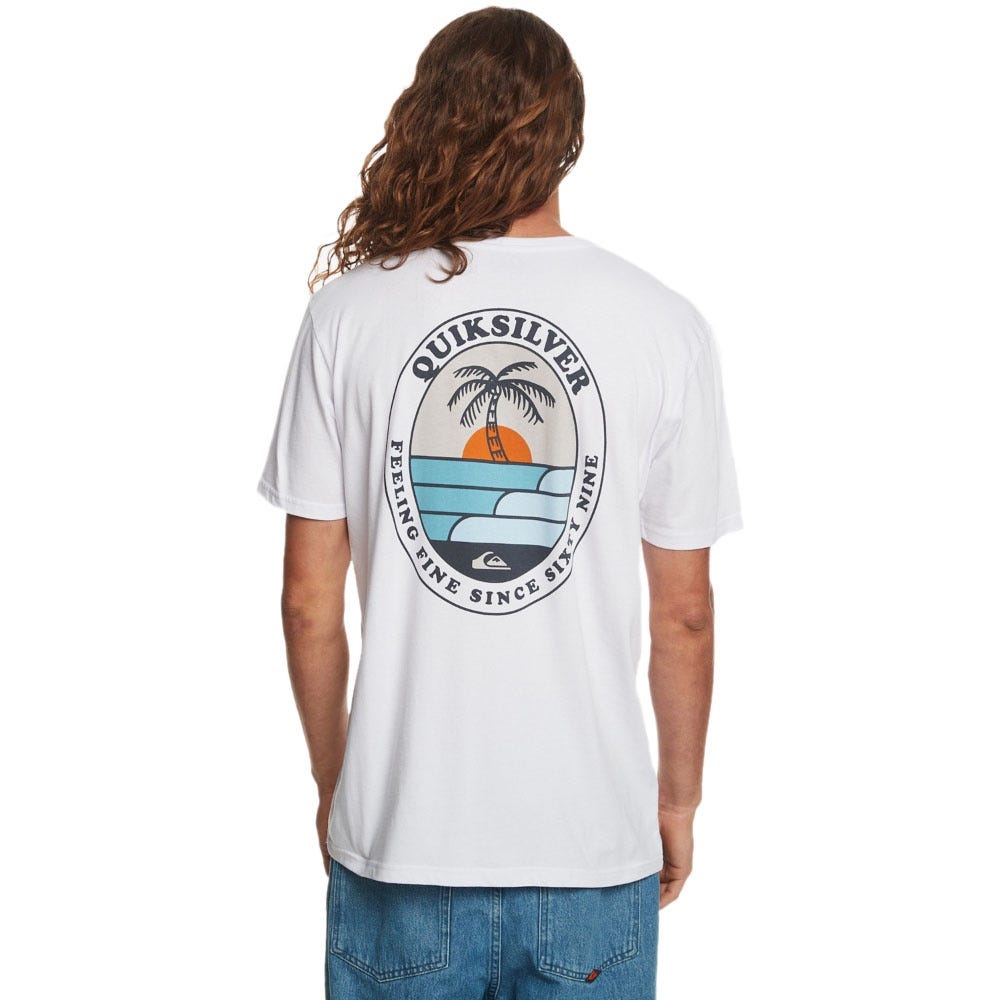 Quiksilver Mens The Ripple T-Shirt In White