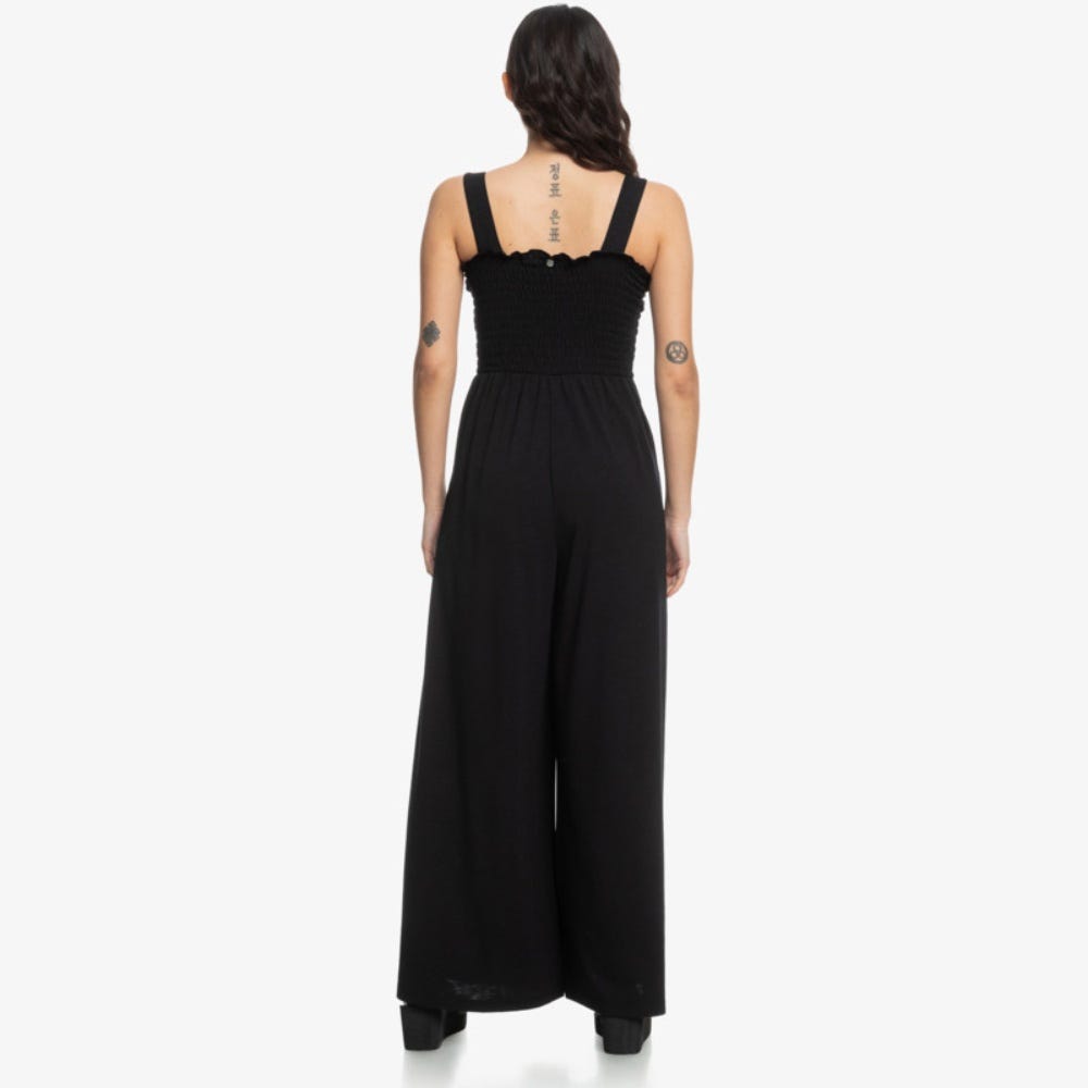 Roxy Just Passing By Smocked Jersey Jumpsuit - Women
