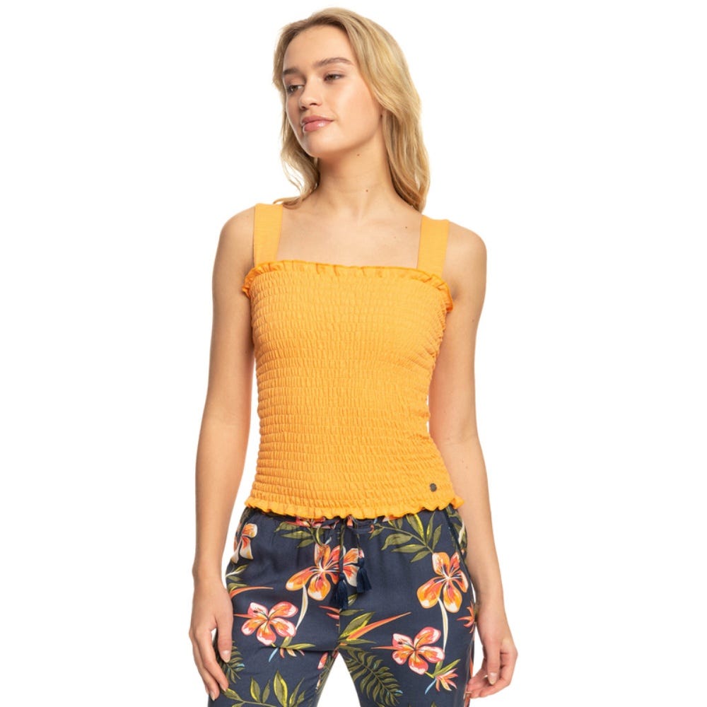 Roxy Womens Postcard To Home J Top In Mock Orange