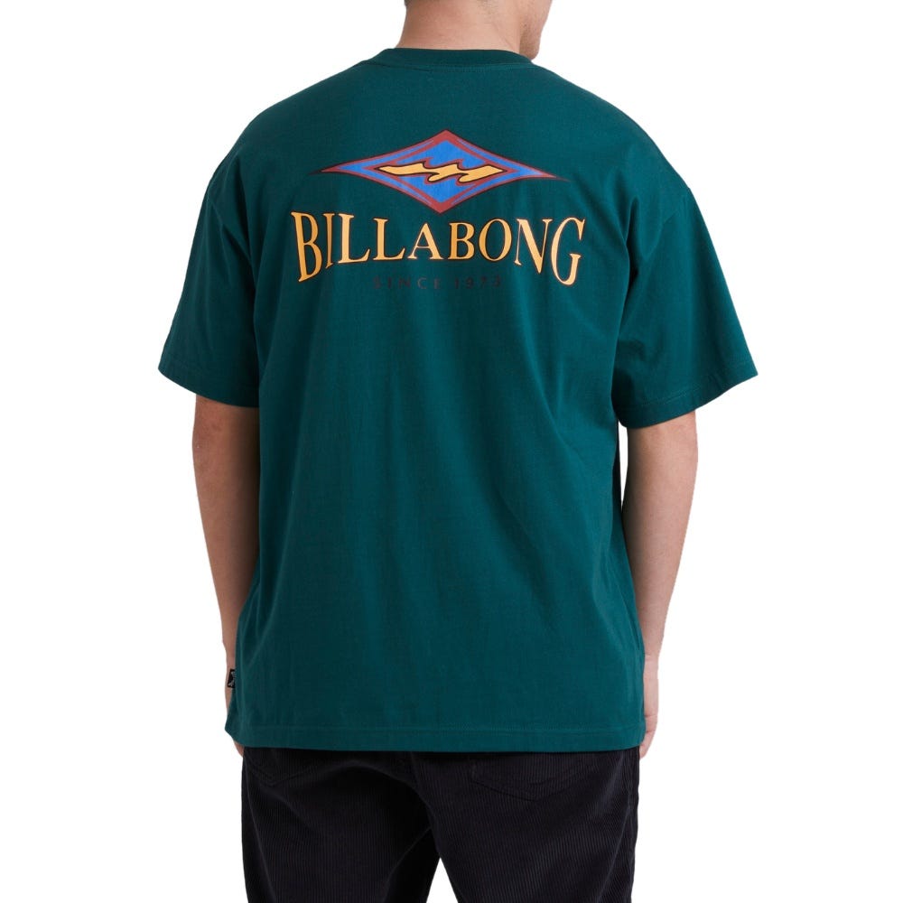 Billabong Mens Didge T-Shirt In Deep Teal