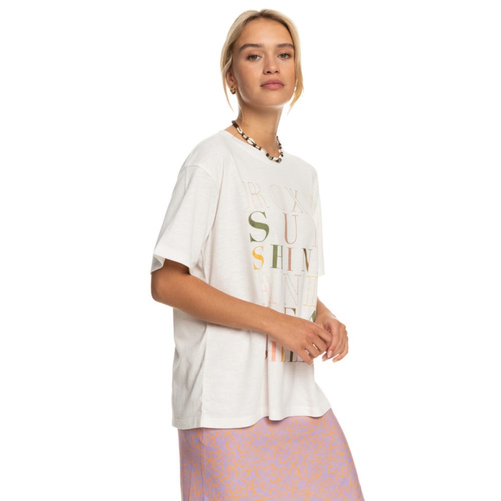 Roxy Womens Crystal Vision Oversized Boyfriend T-Shirt
