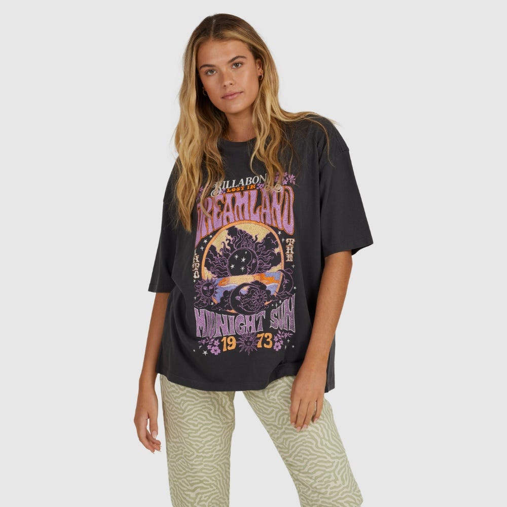 Billabong Womens Its A Dream Oversized T-Shirt