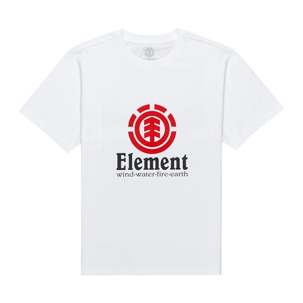 Element Mens Vertical M Tees Wbb0 In Optic White