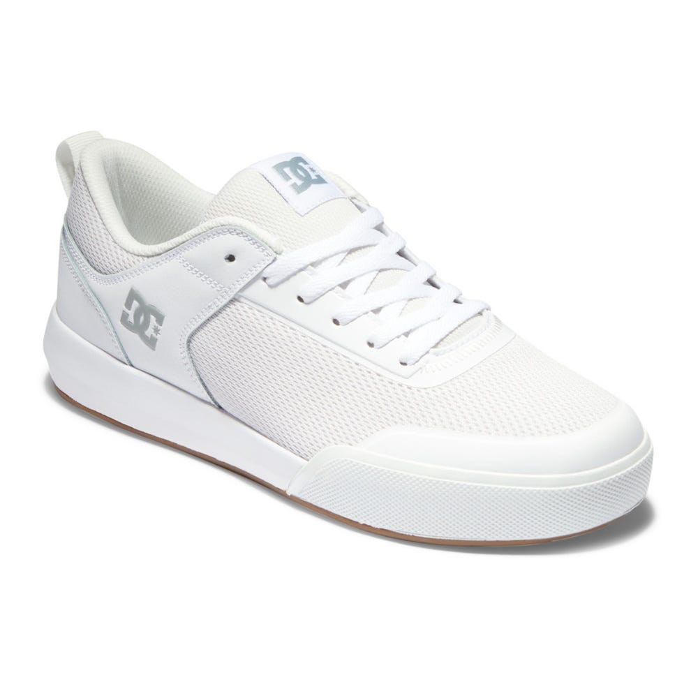 DC Shoes Mens Transit Shoes In White/Gum
