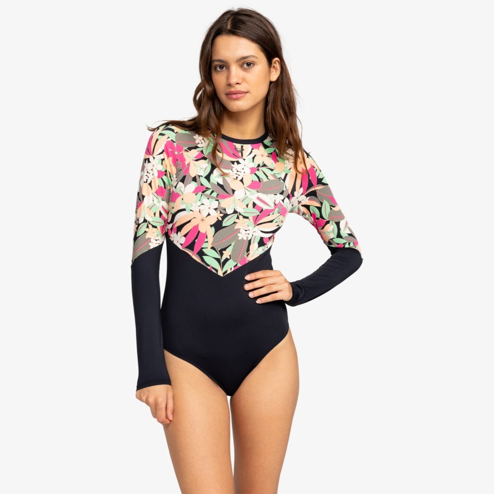 Roxy Fashion Long Sleeve One-Piece Swimsuit - Women