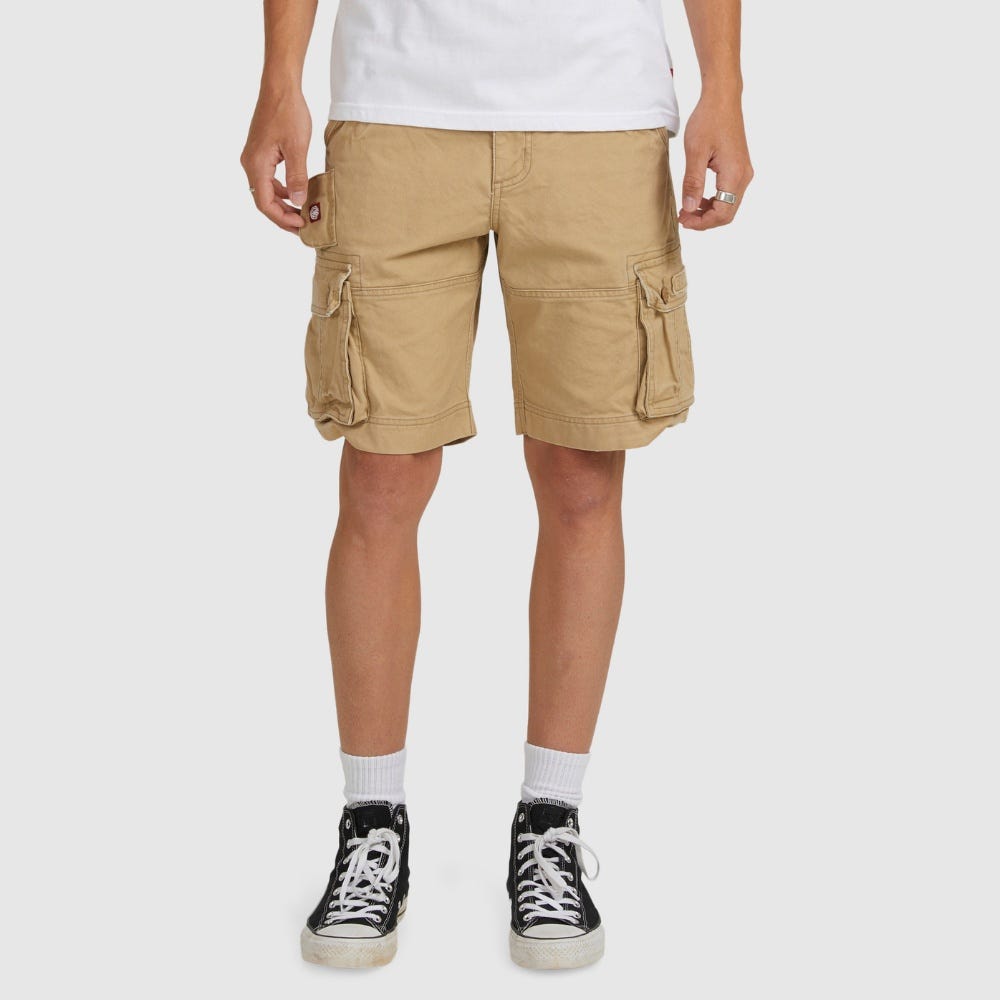 Element Mens Source Cargo Shorts In Khaki