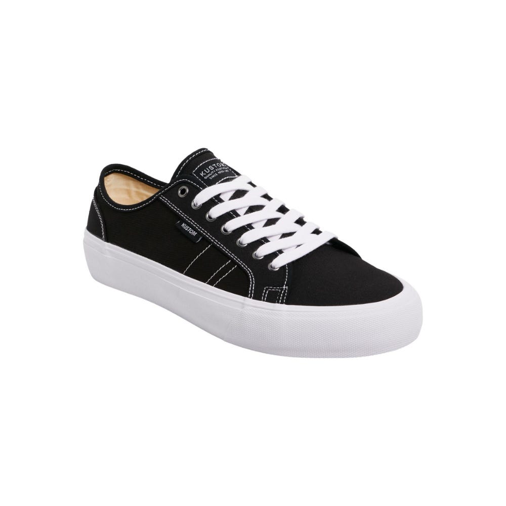 Kustom Mens World Wide Sneaker In Black/White