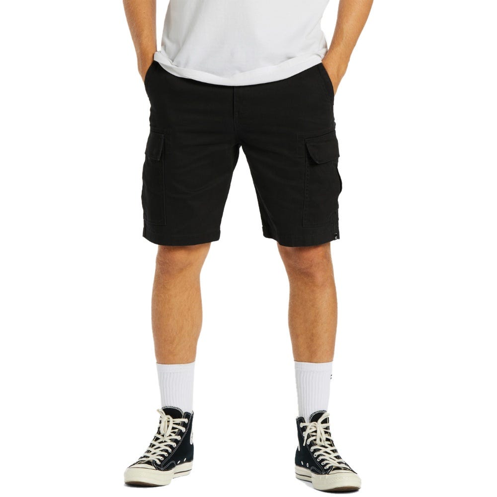 Billabong Mens Combat Cargo Shorts In Char