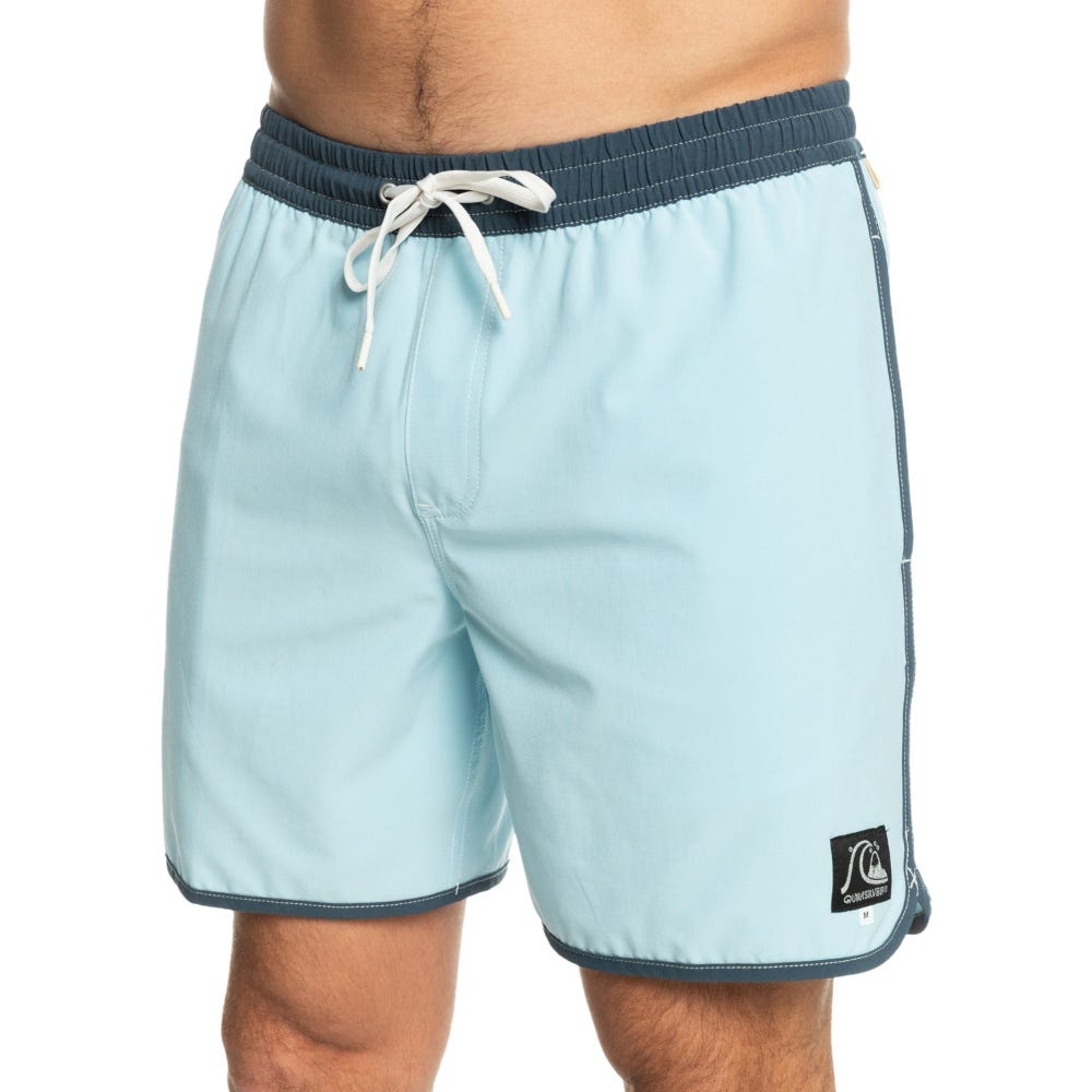 Quiksilver Mens Original Scallop 17" Volleys In Sky Blue
